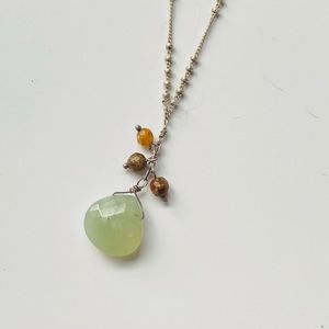 Satya Jewelry New Jade & Fancy Jasper Necklace